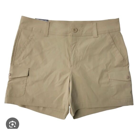 Eddie Bauer Pants - NWOT Eddie Bauer Tan/Khaki Stretch Cargo Hiking/Utility Shorts - Size 14
